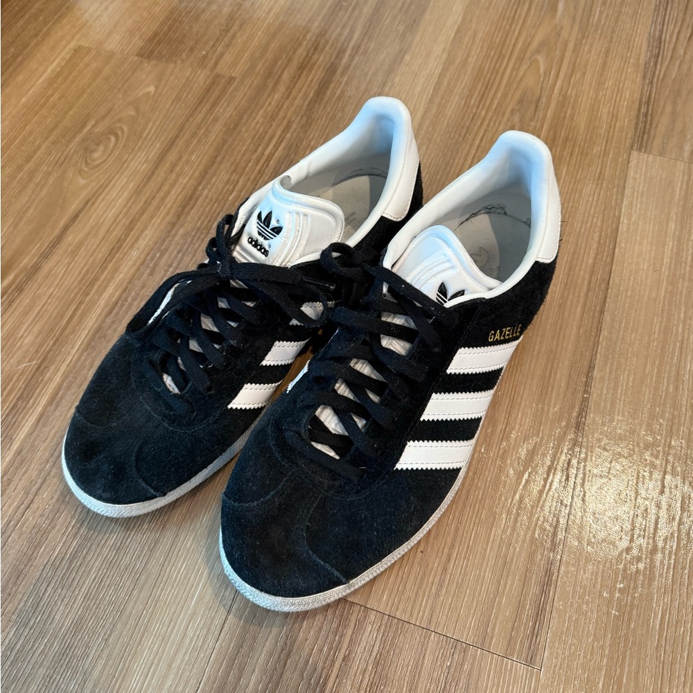 Adidas Gazelle Black and White Shoes